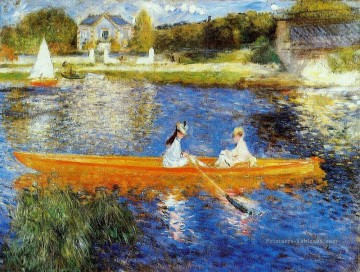 Pierre Auguste Renoir œuvres - le skiff Pierre Auguste Renoir